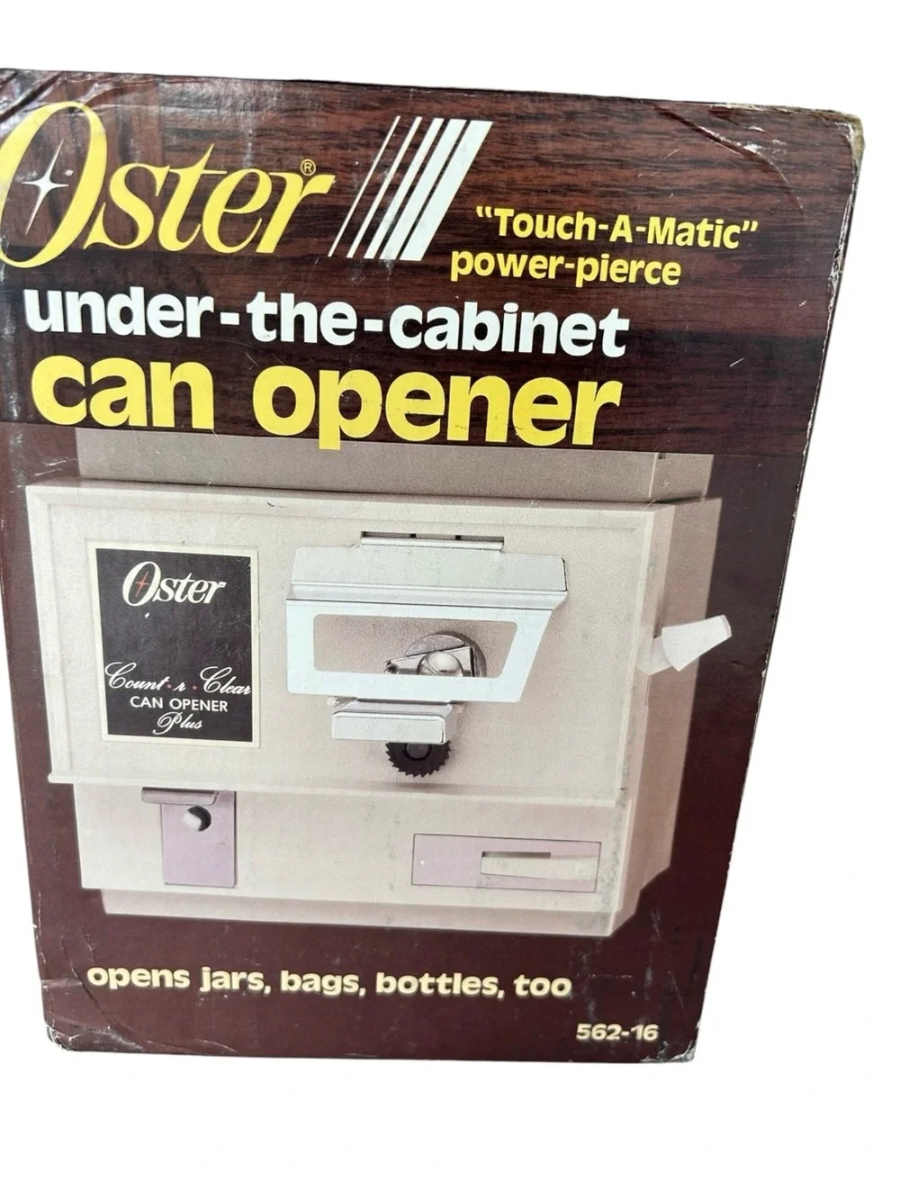 VTG Oster Touch-A-Matic Under the Cabinet Can Opener NEW Open Box Space Saver 85